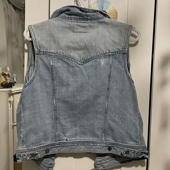 Ripped Denim Vest - Picture 2 of 7
